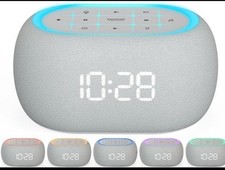 Relógio despertador ANJANK máquina de som ruído branco com Bluetooth cinza A, cinza A  comprar usado  Enviando para Brazil