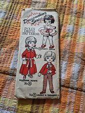 Dolls clothes pattern for sale  LOWESTOFT