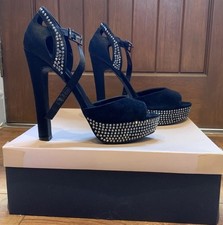 Carvela black suede for sale  LONDON
