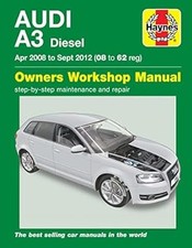Audi A3 Diesel (08 de abril a 12 de setembro) Haynes Manual de Reparo, Mead, John, Usado; Bom B comprar usado Audi A3 Diesel (08 de abril a 12 de setembro) Haynes Manual de Reparo, Mead, John, Usado; Bom B comprar usado  Enviando para Brazil