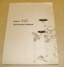 Roland V - Bateria TD-9 Manual do Proprietário original Roland bom comprar usado  Enviando para Brazil