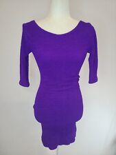 Vestido Bodycon Vintage HUNZA Elétrico Roxo, Retrô Tamanho Único Elástico Anos 90 Glam comprar usado  Enviando para Brazil