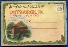 Pasta de cartão postal Pittsburgh Pennsylvania Station Block House PF597 comprar usado  Enviando para Brazil