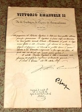 Ott. 1857 documento usato Ott. 1857 documento usato  Torino