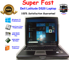 Notebook Dell Latitude D520 Win 10 Pro 15" 2.0GHz 2GB RAM 160GB SATA comprar usado  Enviando para Brazil
