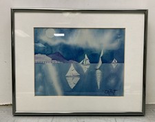 Framed nighttime sailboats for sale  San Jose