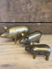 Set vintage brass for sale  SEAHAM
