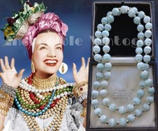 Vintage aqua silk for sale  LONDON
