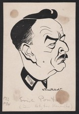 Erich Ponto Film Cinema Attore Ritratto Disegno Trautschold 1940 comprar usado  Enviando para Brazil