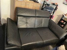 Leder sofa schwarz gebraucht kaufen  Berlin