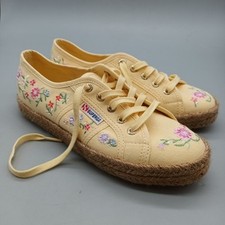 Superga embroidered espadrille for sale  SITTINGBOURNE