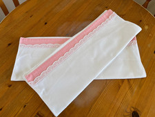 Pair vintage broderie for sale  SWAFFHAM