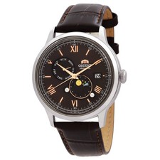 Relógio masculino Orient Bambino automático mostrador marrom RA-AK0804Y comprar usado  Enviando para Brazil