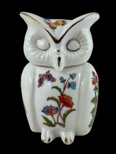 Frasco de coruja vintage de porcelana Ardalt da década de 1970 decorado com borboletas e flores comprar usado  Enviando para Brazil