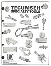 Manual de equipo de herramientas especiales Tecumseh para reparación y mantenimiento segunda mano  Embacar hacia Mexico