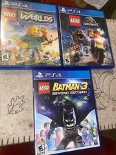 Lote Sony Playstation 4 PS4 Lego Jurassic World 2015 Batman 3 Lego Worlds na caixa comprar usado  Enviando para Brazil