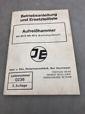 Aufreißhammer irmer elze gebraucht kaufen  Twistringen