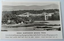 Postcard menai suspension for sale  LIVERPOOL