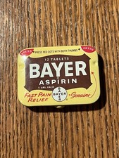 Bayer aspirin tin for sale  New Oxford