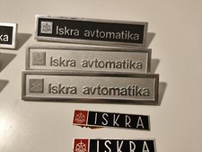 Placa de logotipo de alumínio ISKRA Avtomatika Iugoslávia Eslovênia vintage colecionável anos 70 comprar usado  Enviando para Brazil