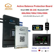 Lote JK 8S-24S 60A-200A LiFePo4 Li-ion Smart BMS com balanceador ativo BT/RS485/LCD comprar usado  Enviando para Brazil