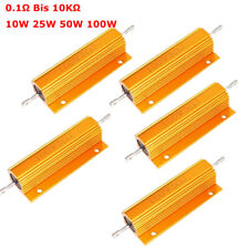 Usado, RX24 10W 25W 50W 100W 0.1Ω-10KΩ Aluminium Metallgehäuse Hochleistungswiderstand comprar usado  Enviando para Brazil