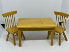Conjunto sueco dinamarquês cadeira mesa madeira móveis miniatura casa de bonecas vintage 1:12 comprar usado  Enviando para Brazil
