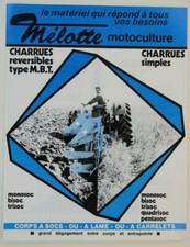 Prospectus brochure mélotte d'occasion  Auneau