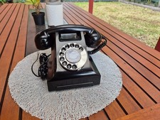 Telefone de mesa PMG Telecom preto baquelite 400 c1962 - Restaurado, testado e funcionando comprar usado  Enviando para Brazil