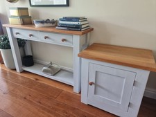 Oak topped console for sale  PENRITH