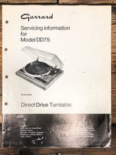 Garrard dd75 record for sale  Portland