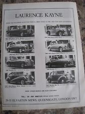 Laurence kayne car for sale  BRISTOL
