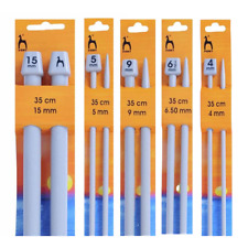 Usado, Agulhas de tricô pontiagudas pontiagudas de ponta única Pony 25-40cm/10-16" todos os tamanhos e comprimentos comprar usado  Enviando para Brazil