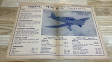 Folha de dados original da Aero Engineering nº. Gaivota Vega 34 Percival comprar usado  Enviando para Brazil