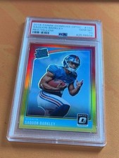 2018 Panini Donruss Optic Saquon Barkley vermelho/amarelo Psa GEM MT 10 comprar usado  Enviando para Brazil