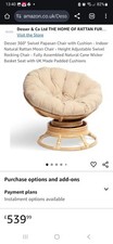 Desser 360swivel rocking for sale  HUDDERSFIELD