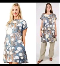 Túnica Brynn Walker Ansel top bardana azul floral linho pequena comprar usado  Enviando para Brazil
