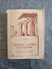 Textes latins programme d'occasion Textes latins programme d'occasion  Aubenas