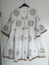 Sommerkleid sommerbluse creme gebraucht kaufen  Bocholt