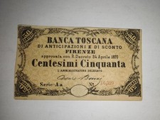 Banca toscana banconota usato  Vigevano