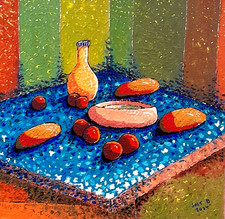 Tableau signé acrylique d'occasion  Molsheim