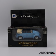 Volkswagen Vw1200 1951 City Cruiser mini carro usado em escala 1/43 azul Japão comprar usado  Enviando para Brazil