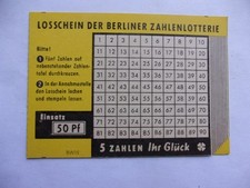 Alter lottoschein berliner gebraucht kaufen  Eberswalde