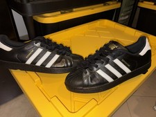 Usado, Adidas Superstar couro listrado preto branco tamanho 11.5 estado usado para todos os fins comprar usado  Enviando para Brazil