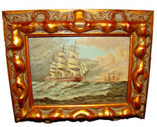 ölgemalde 1950 segelschiff gebraucht kaufen  Augsburg