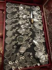 Grande grupo de cristais de lustre 167 peças, usado comprar usado Grande grupo de cristais de lustre 167 peças, usado comprar usado  Enviando para Brazil