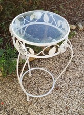 Guéridon vintage verre d'occasion  Bergerac
