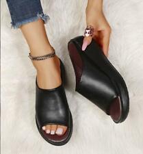 Novas Sandálias Femininas Chinelo Anabela Peep Toe Praia Slide Slip On Sapatos de Salto Plataforma comprar usado  Enviando para Brazil