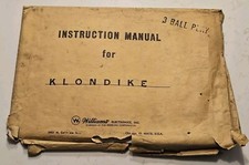 Williams klondike pinball for sale  RUISLIP