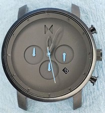 Lote de relógio de quartzo A54 Men Works MVMT cronógrafo MC02 GML preto rosto azul ponteiros comprar usado  Enviando para Brazil